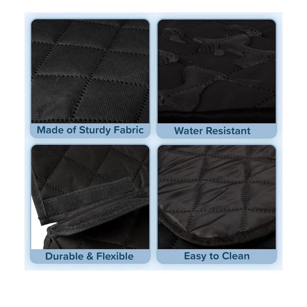 Petmaker Dog Pet Car Seat Cover Protector for Back Seat Water-Resistant Black